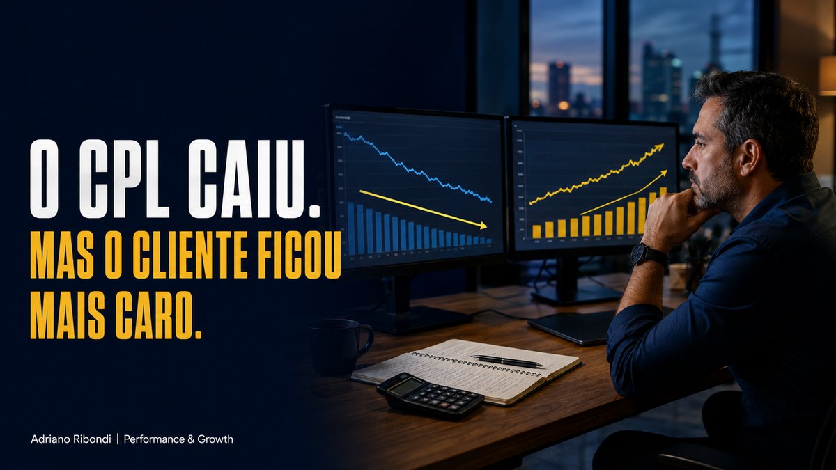 O CPL caiu, mas o custo para conquistar um cliente aumentou. Como isso é possível?