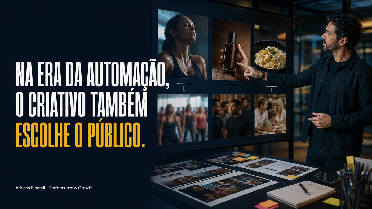 Em campanhas automatizadas, o criativo também segmenta o público
