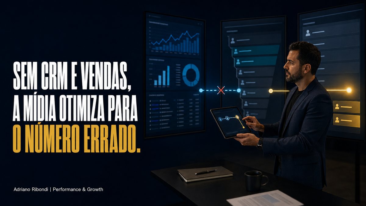 Mídia, CRM e vendas desconectados: o algoritmo aprende com o dado errado