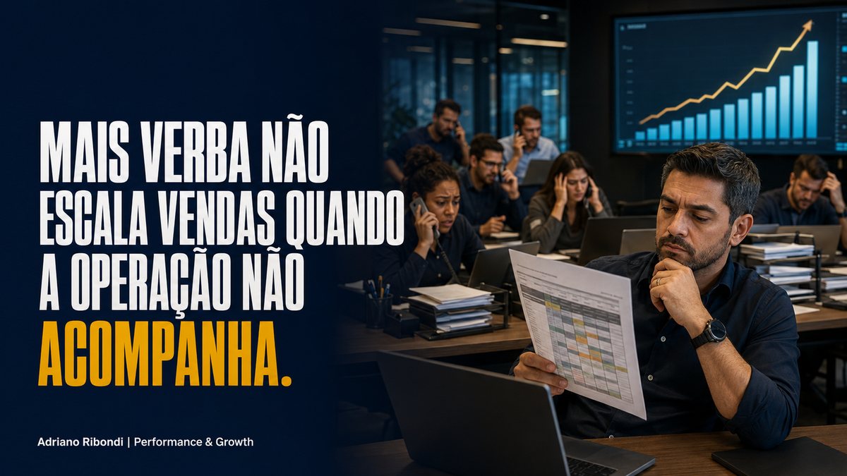 O orçamento aumentou, mas as vendas não: escalar campanhas exige capacidade operacional