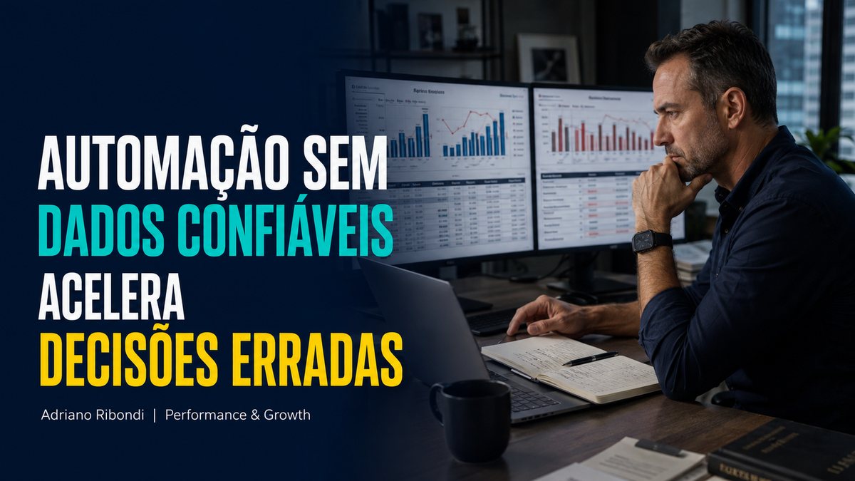 Automação sem dados confiáveis