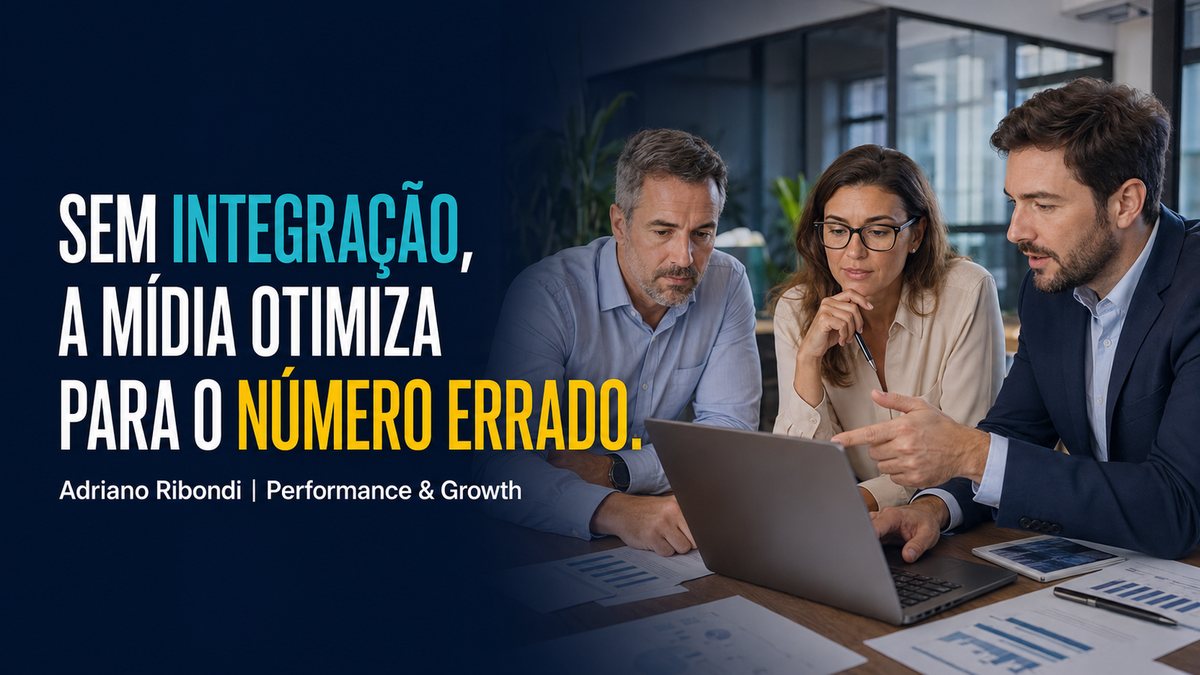 Integração entre mídia, CRM e vendas