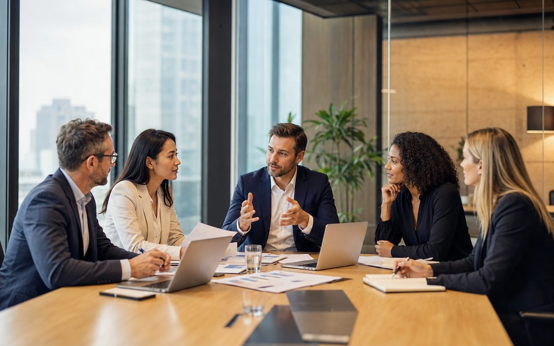 Reunião de negócios B2B
